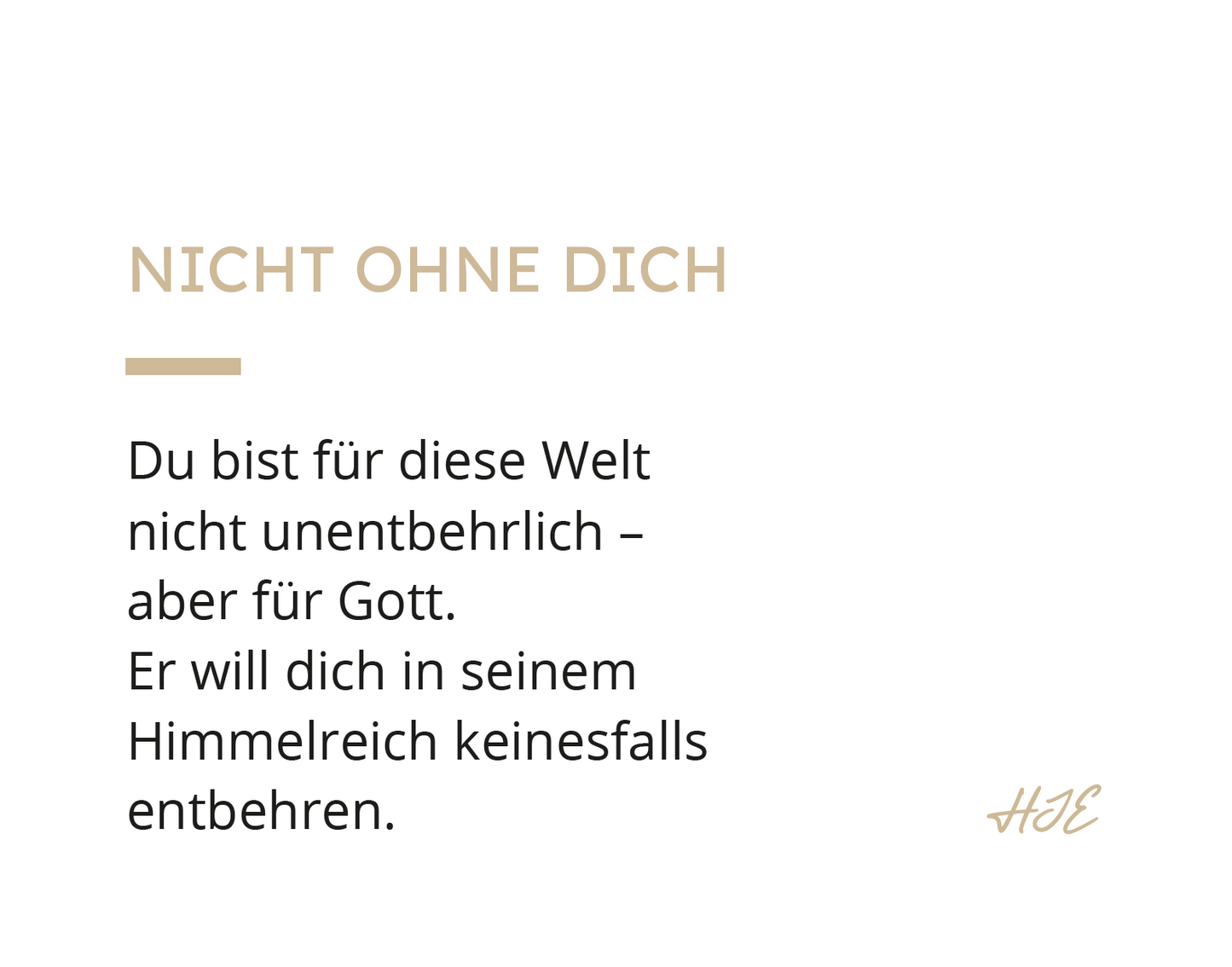 Du bist für mich unentbehrlich (für mindestens 365 Tage im Jahr) | ecksteinproduction.de