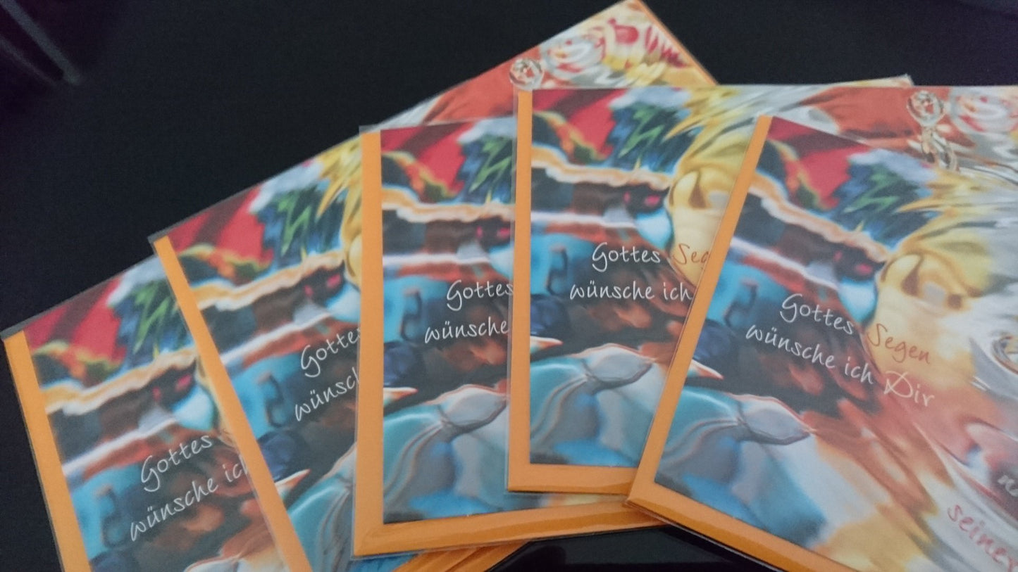 Faltkarten Segen (5er-Set) mit Umschlag