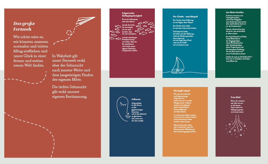 Vom Suchen und Finden des Glücks (Aufstellbox mit guten Gedanken)