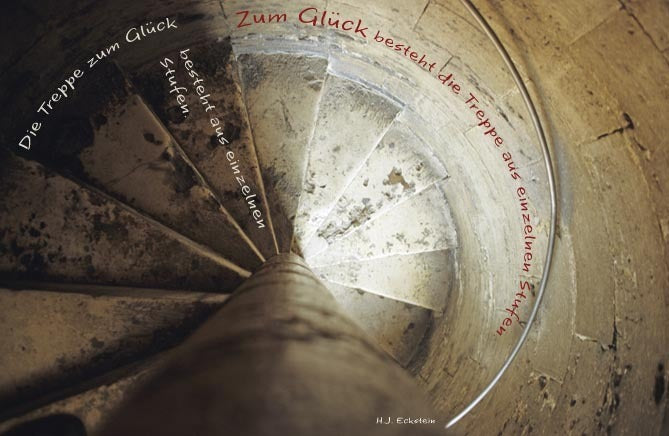 Treppe zum Glück (5 Faltkarten-Set)