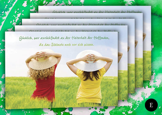 Glück Hoffnung Zukunft  (5 Postkarten-Set)