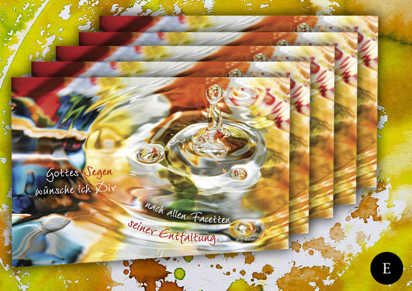 Faltkarten Segen (5er-Set) mit Umschlag