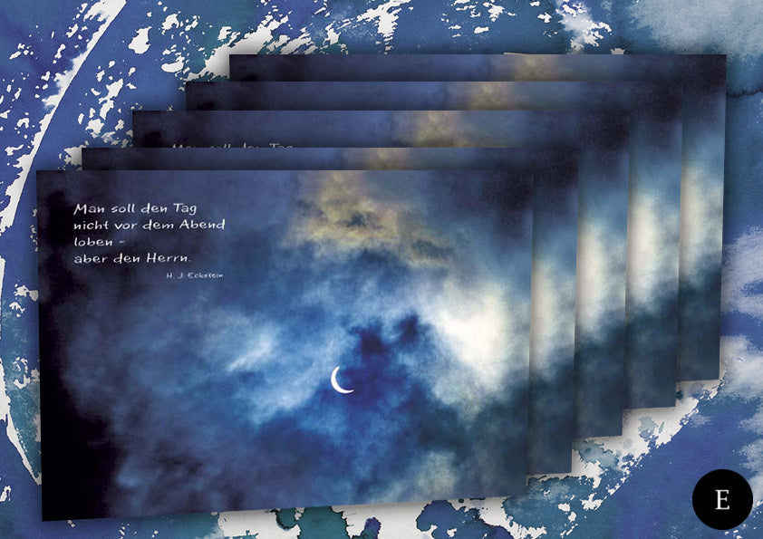 Tag nicht vor dem Abend loben (5 Postkarten-Set)