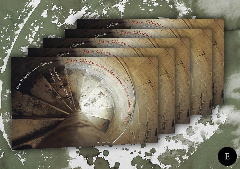 Treppe zum Glück (5 Postkarten-Set)