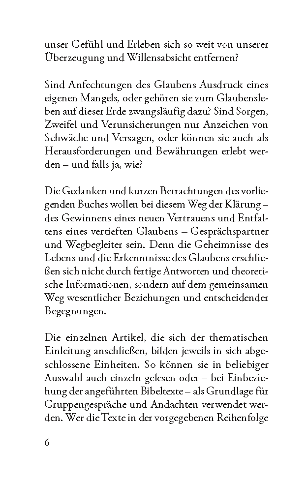 Sorge dich nicht, vertraue (Gedanken, die tragen)