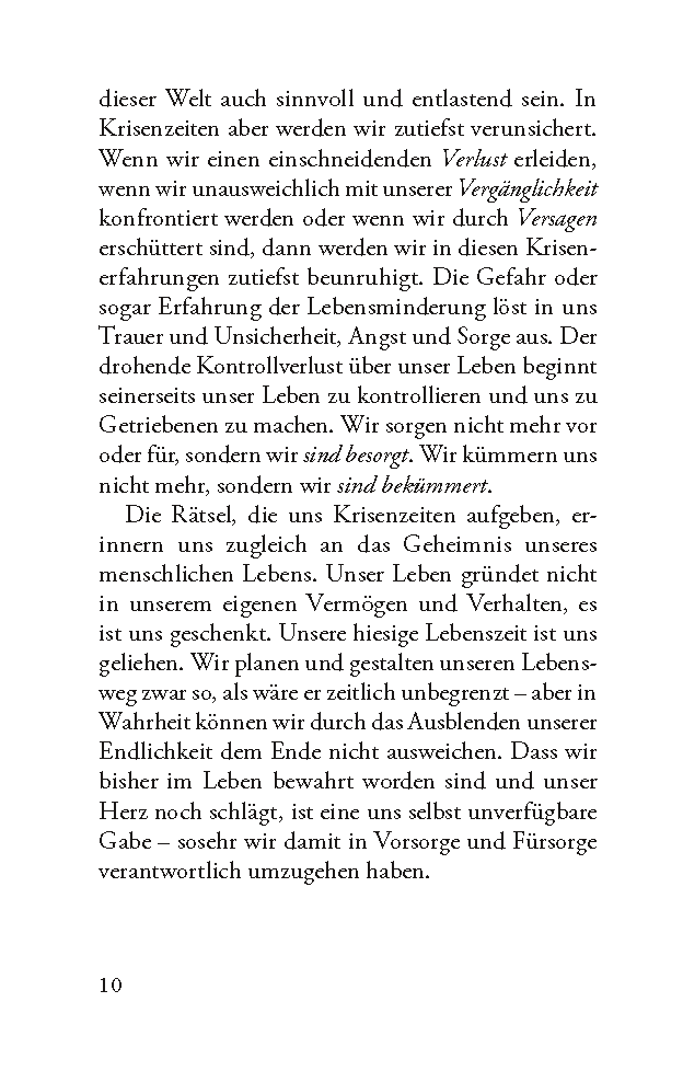 Sorge dich nicht, vertraue (Gedanken, die tragen)