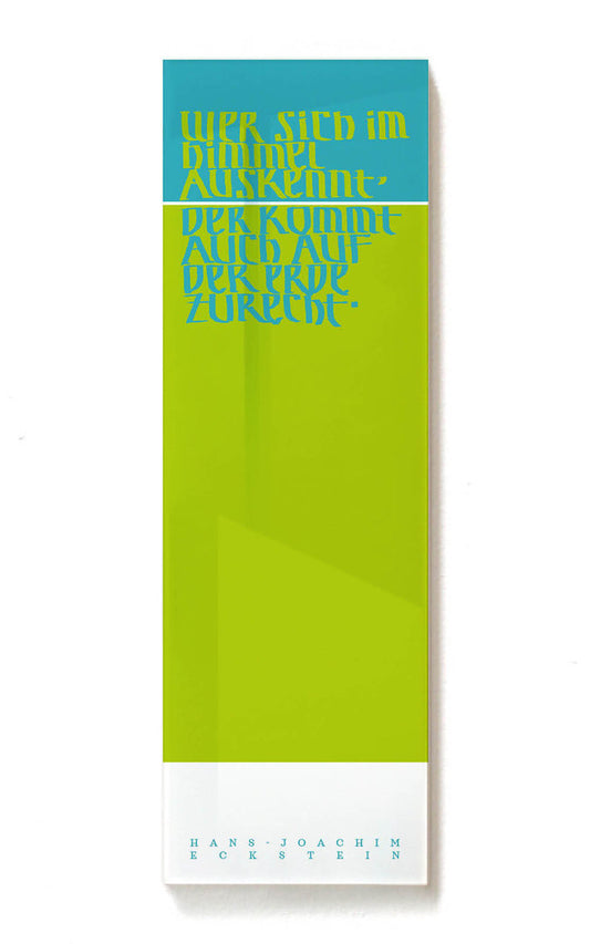 Im Himmel auskennen-Geschenktafel (auf Acryl gedruckt)