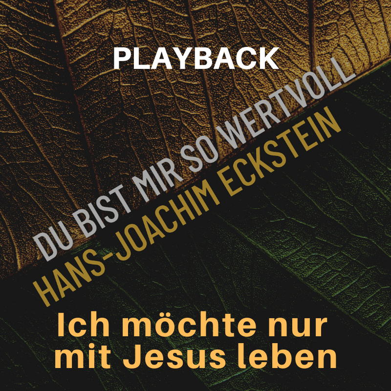 PLAYBACK instrumental Ich möchte nur mit Jesus leben