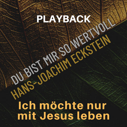 PLAYBACK instrumental Ich möchte nur mit Jesus leben