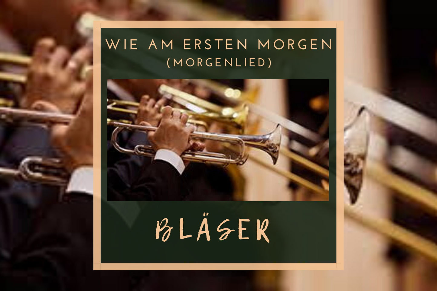 Wie am ersten Morgen - Morgenlied (Bläser) F-Dur Hans-Joachim Eckstein