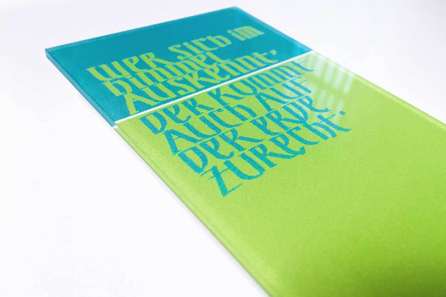 Im Himmel auskennen-Geschenktafel (auf Acryl gedruckt)