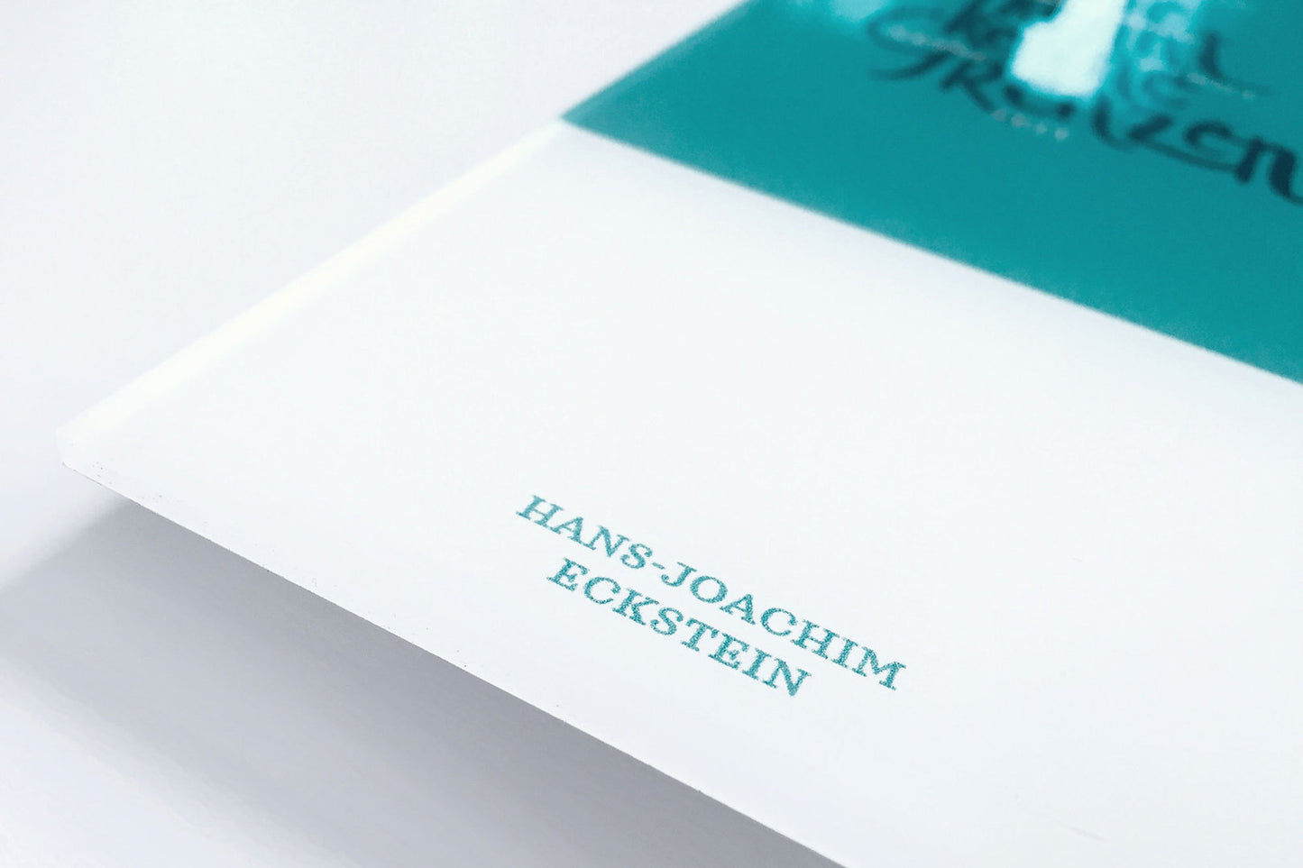 Keine Grenzen-Geschenktafel (auf Acryl gedruckt)