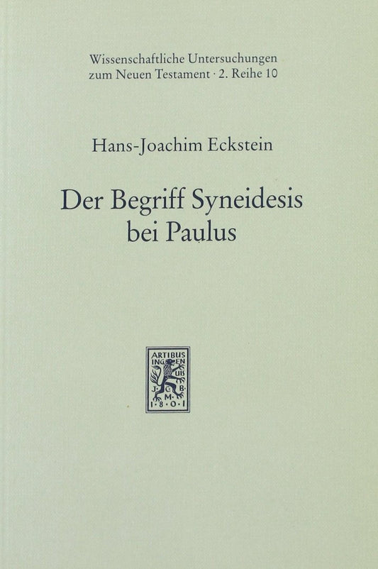 Der Begriff Syneidesis bei Paulus - Hans-Joachim Eckstein