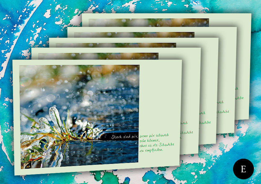 Being able to be strong (set of 5 postcards)