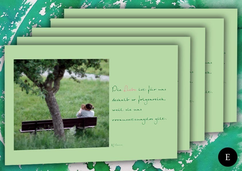 Voraussetzungslose Liebe (5 Postkarten-Set)